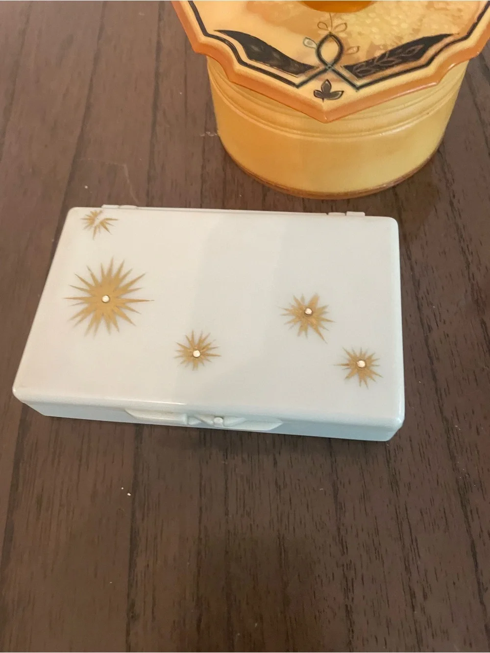 MCM Yellow and Black Ceramic Bath Accessory Set